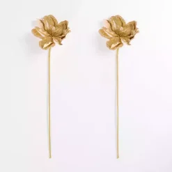 Gold Sequin Magnolia Picks, Set of 2