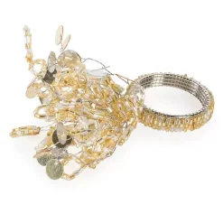 Gold Sparkle Napkin Rings, Set of 6