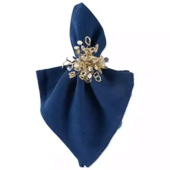 Gold Sparkle Napkin Rings, Set of 6