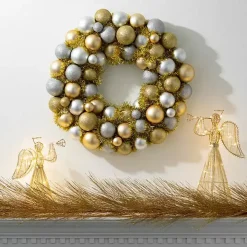 Gold Sparkle Pine Christmas Garland