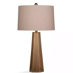 Gold Tapered Hexagon Table Lamp