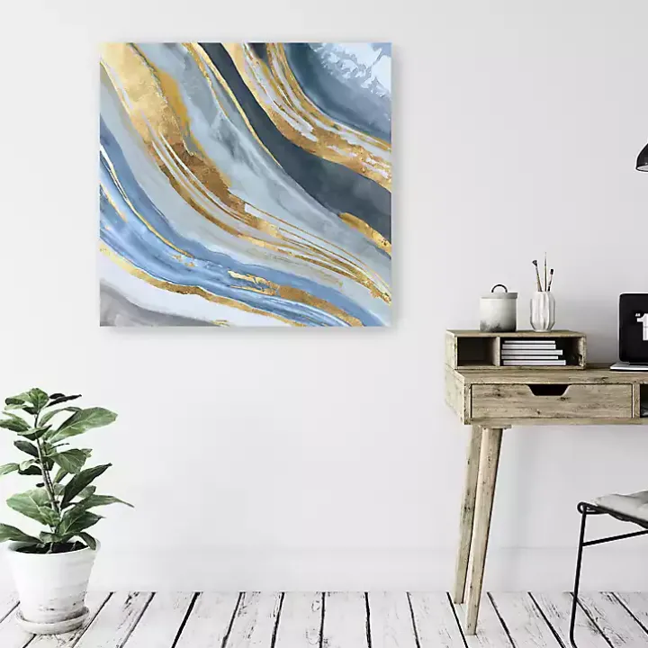 Golden Agate II Giclee Canvas Art Print, 40x40 in.