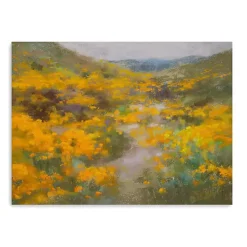 Golden Explosion Canvas Art Print