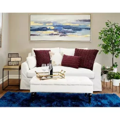 Golden Glammed Mirror Decorative Tray