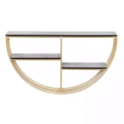 Golden Half Moon Wall Shelves