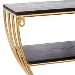 Golden Half Moon Wall Shelves