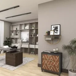 Golden Half Moon Wall Shelves