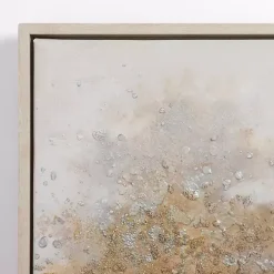 Golden Trees Framed Canvas Art Print