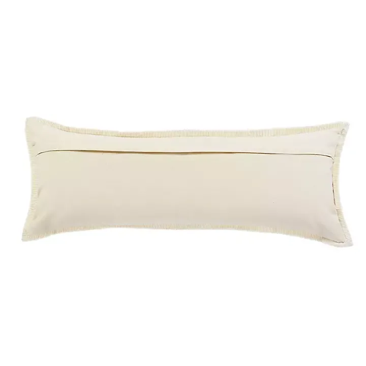 Golden Yellow Riviera Braided Frame Lumbar Pillow