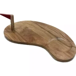 Golf Serving Board with Detachable Flag