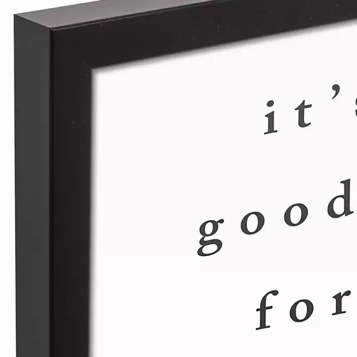 Good Day for a Good Day Framed Canvas Wall Plaque