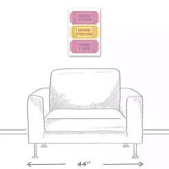 Good Vibes Ticket Stub Canvas Art Print