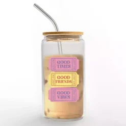 Good Vibes Ticket Stub Glass Tumbler