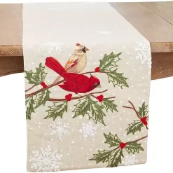 Graceful Birds Christmas Table Runner, 70 in.