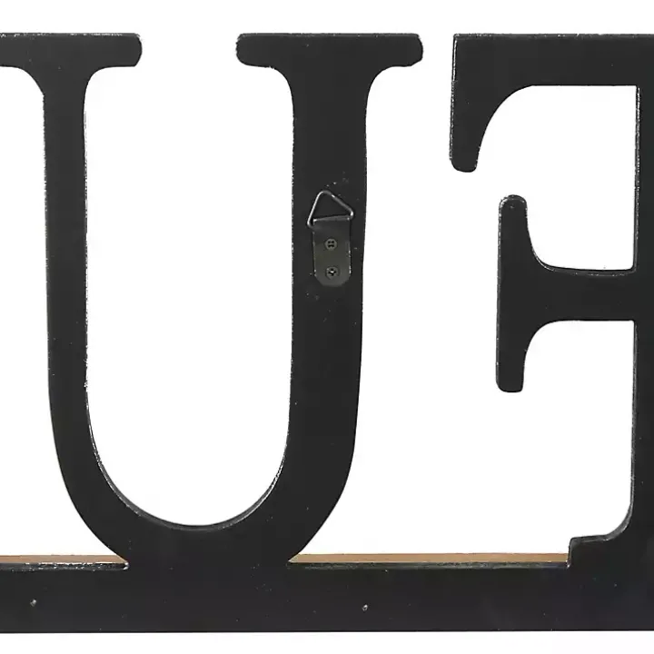 Grateful Black Wood Wall Plaque