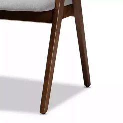 Gray & Walnut Danton Dining Chairs, Set of 2