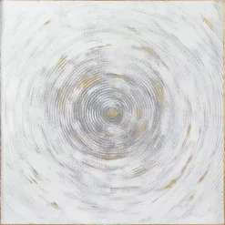 Gray Abstract Swirl Metal Wall Plaque