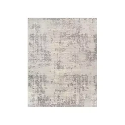 Gray Abstract Woven Area Rug, 7x10