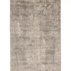 Gray and Beige Tally Textured Area Rug, 5x7