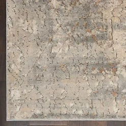Gray and Beige Tally Textured Area Rug, 7x9