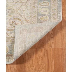 Gray and Beige Vintage Medallion Area Rug, 5x7