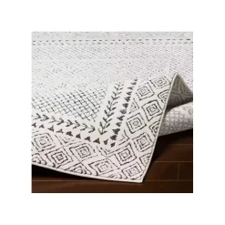 Gray and Cream Border Harrah Runner