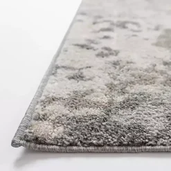 Gray and Cream Wray Modern Area Rug, 5x8