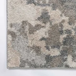 Gray and Cream Wray Modern Area Rug, 7x10