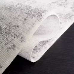 Gray and Ivory Whisper Abstract Area Rug, 8x10