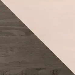 Gray and Whitewashed Wood 3-Drawer Media Cabinet