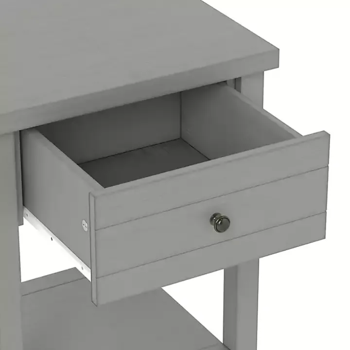 Gray Bailie Wooden Side Table
