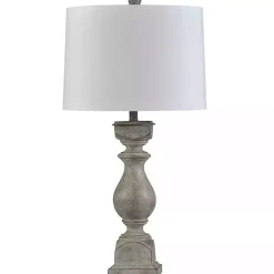 Gray Balustrade Table Lamp