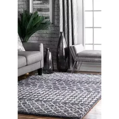 Gray Barbara Moroccan Area Rug, 5x8