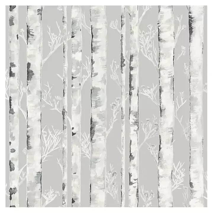 Gray Birch Peel & Stick Wallpaper
