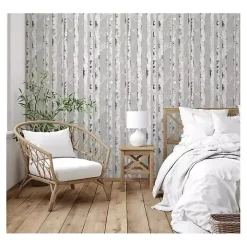 Gray Birch Peel & Stick Wallpaper