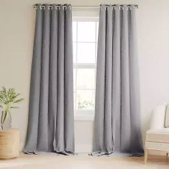 Gray Blackout Curtains, 84 in.