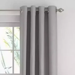 Gray Blackout Curtains, 84 in.