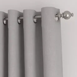 Gray Blackout Curtains, 84 in.