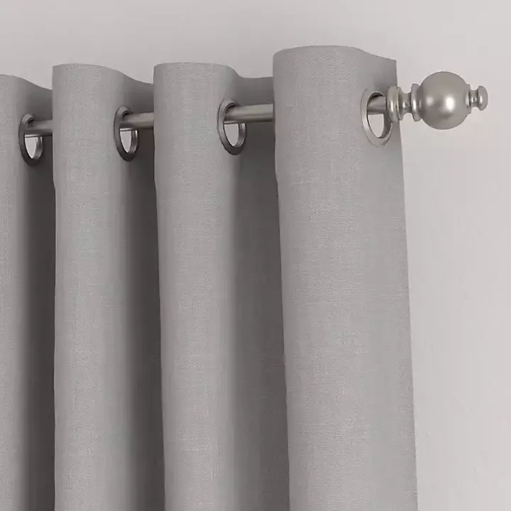 Gray Blackout Curtains, 84 in.