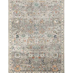 Gray Bohemian Area Rug, 7x9