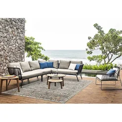 Gray Bohemian Area Rug, 7x9