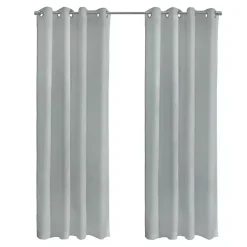 Gray Boucle Sheer Single Curtain Panel, 108 in.