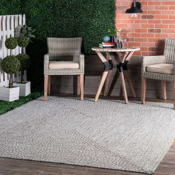 Gray Braided Lefebvre Area Rug, 10x14