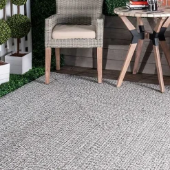 Gray Braided Lefebvre Area Rug, 10x14