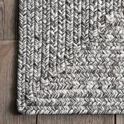 Gray Braided Lefebvre Area Rug, 10x14