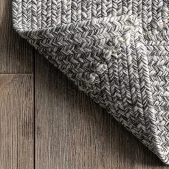 Gray Braided Lefebvre Area Rug, 10x14