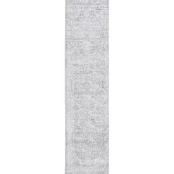 Gray Brentwood Traditional Runner, 2x8