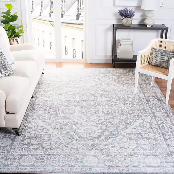 Gray Brentwood Traditional Area Rug, 8x10