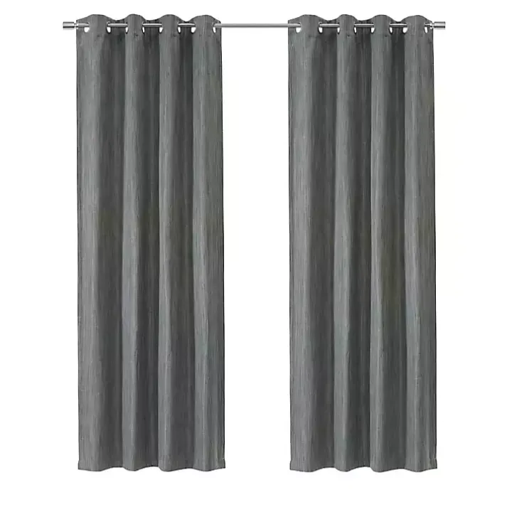 Gray Bryson Textured Curtain Panel, 108 in.