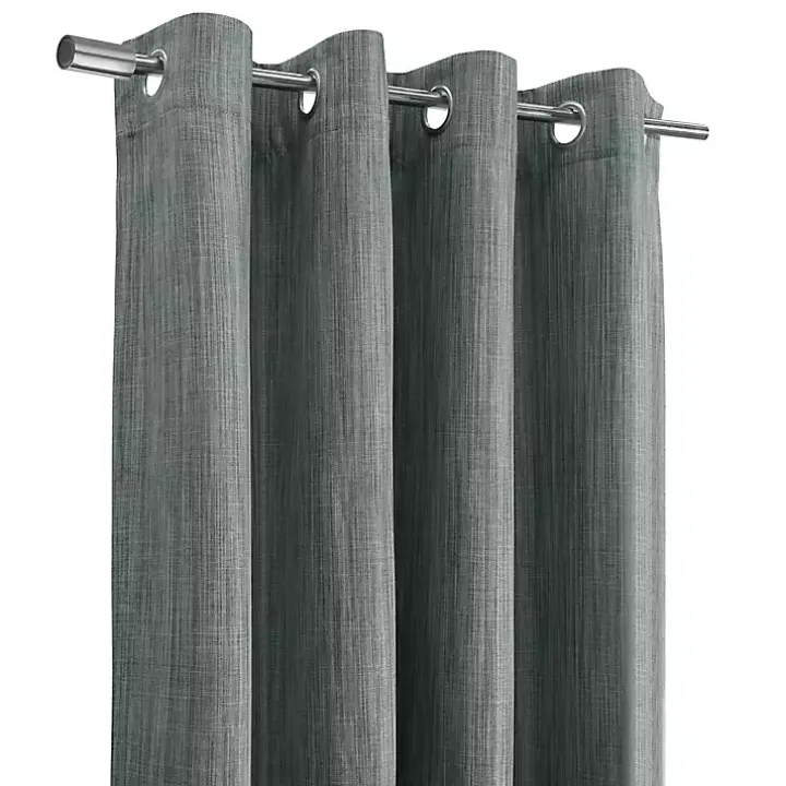 Gray Bryson Textured Curtain Panel, 108 in.